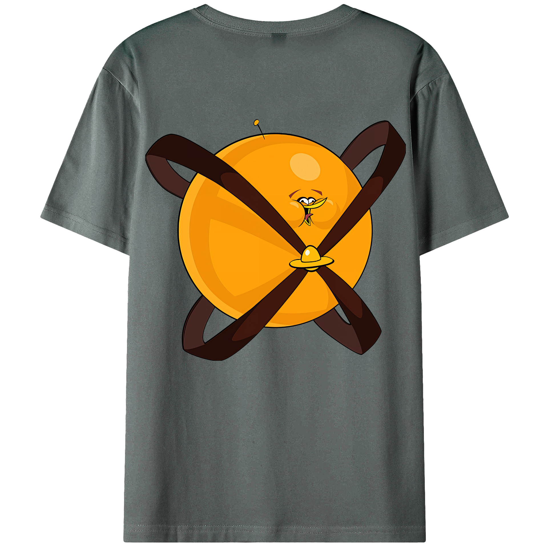 （画像用） Angry Birds アングリーバード 綿100％ メンズ半袖Tシャツ（バックプリント） 通気性
